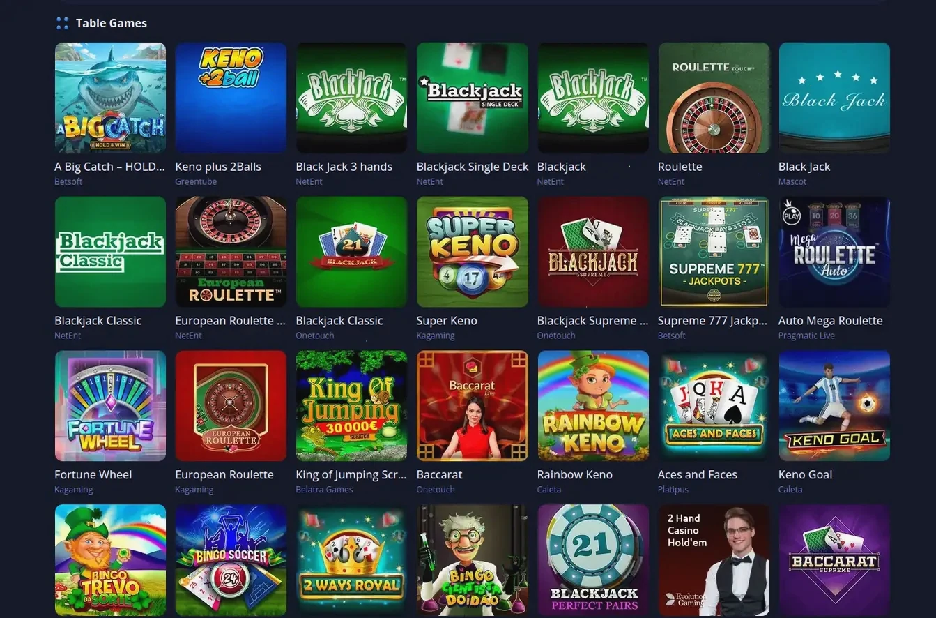 Candy Casino Bonus Übersicht Grafik